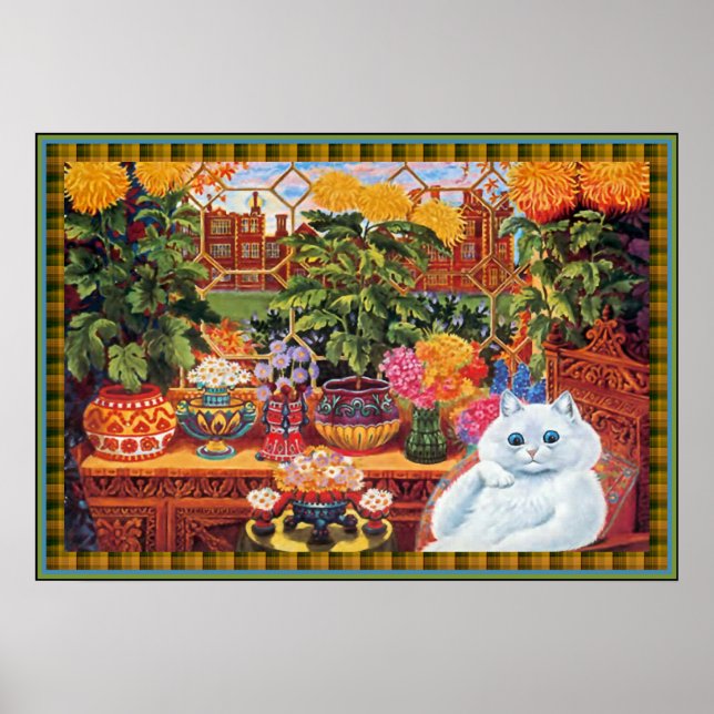 Impresión de Poster de Gato Lover Flower Lover (Frente)