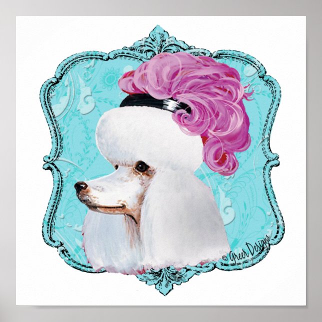 Impresión de Poster de Gorra de plumas rosadas de  (Frente)