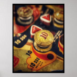 Impresión de Poster de juegos de arcade de vintage