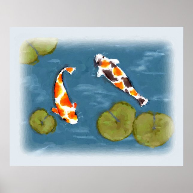 Impresión de Poster de Koi Pond (Frente)