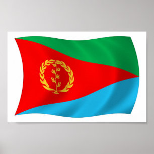 Impresión de póster de la bandera de Eritrea