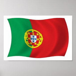 Impresión de póster de la bandera de Portugal