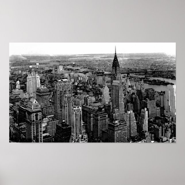 Impresión de Poster de la ciudad de Nueva York (Frente)