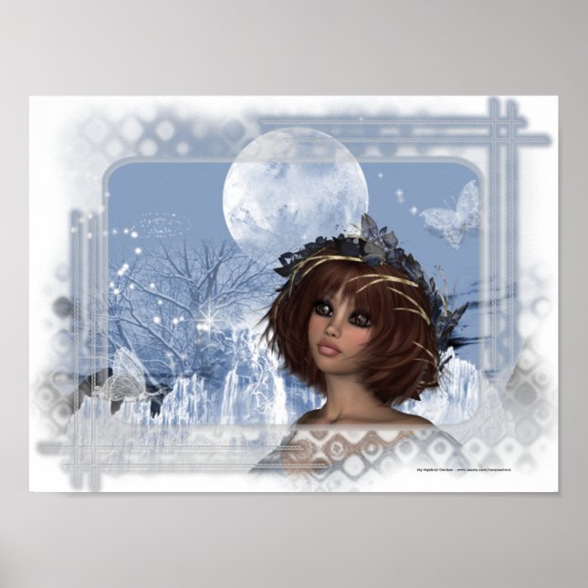 Impresión de Poster de la mujer de la fantasía de  (Frente)