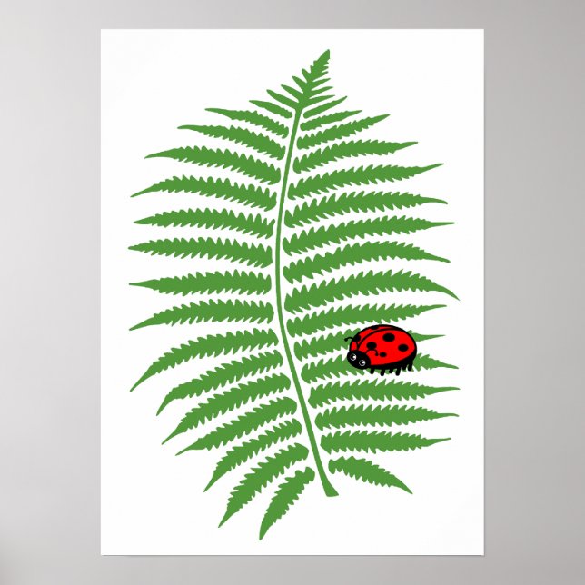 Impresión de Poster de Ladybug colorido para niños (Frente)