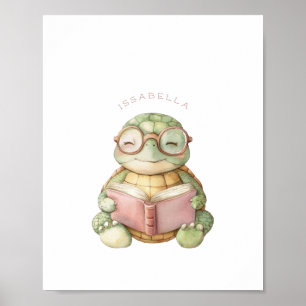 Impresión de Poster de lectura de tortugas