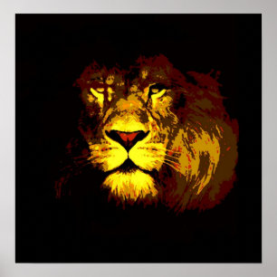 Impresión de Poster de leones