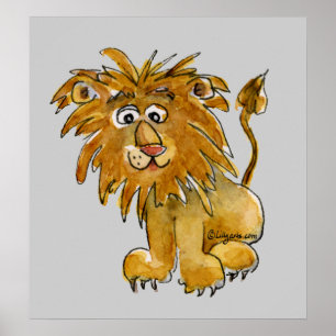 Impresión de Poster de leones personalizado