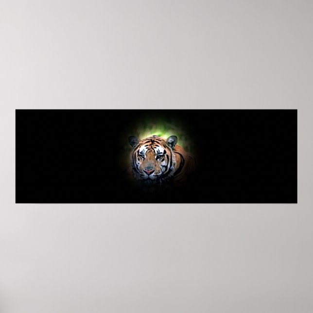 Impresión de Poster de Liderazgo con Ojos de Tigre (Frente)