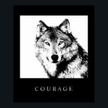 Impresión de Poster de Lobo por arte pop motivacio<br><div class="desc">Arte Digital - Computadora Wolf Head Arte Animal - Arte Pop universitario - Animales salvajes Grandes Imágenes Computadoras</div>