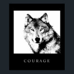 Impresión de Poster de Lobo por arte pop motivacio<br><div class="desc">Arte Digital - Computadora Wolf Head Arte Animal - Arte Pop universitario - Animales salvajes Grandes Imágenes Computadoras</div>