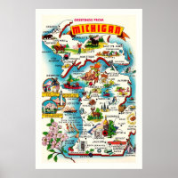 Impresión de Poster de mapa de cosechas mellizas c