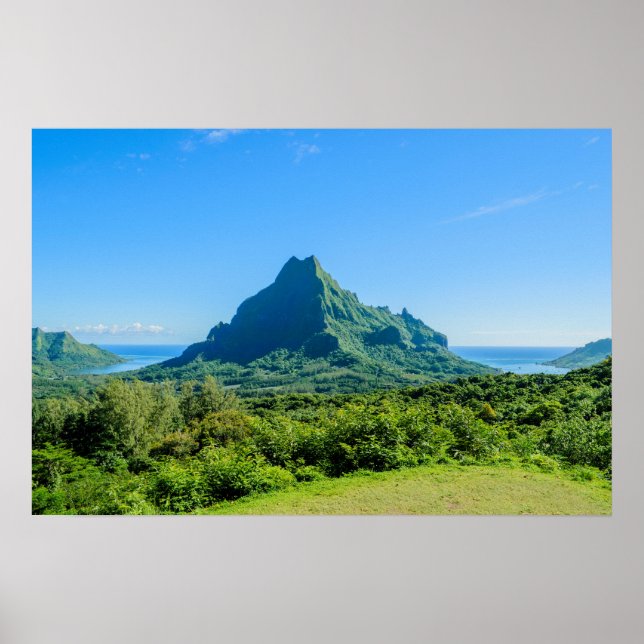 Impresión de poster de Moorea verde tropical (Frente)