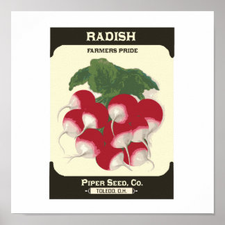 Impresión de Poster de paquetes de semilla vegetal