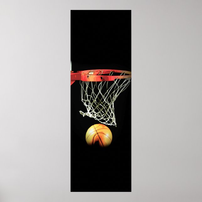 Impresión de Poster de puertas de baloncesto único (Frente)