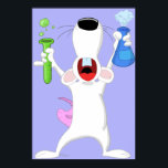 Impresión de Poster de rata de Science Geek Lab<br><div class="desc">Un poster perfecto para el geek científico en tu vida, este artículo de Test Tube Lab Rat incluye un personalizado lindo de la rata de laboratorio más ansiosa que conocerás. Esta rata blanca está sosteniendo triunfalmente sus tubos de ensayo en el aire como hizo un gran descubrimiento científico. Este divertido...</div>