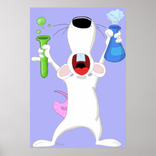 Impresión de Poster de rata de Science Geek Lab
