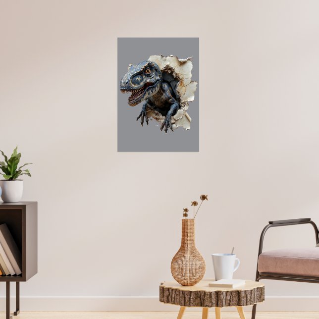 Impresión de Poster de rator de dinosaurios con pa (Salón 3)