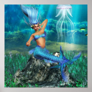 Impresión de Poster de Sirena