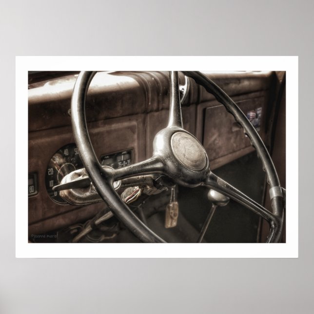 Impresión de Poster de tablero de vintage (Frente)