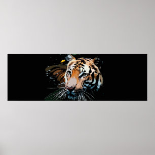 Impresión de Poster de tigres salvajes