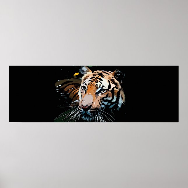 Impresión de Poster de tigres salvajes (Frente)