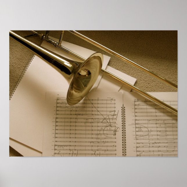 Impresión de poster de trombones (Frente)