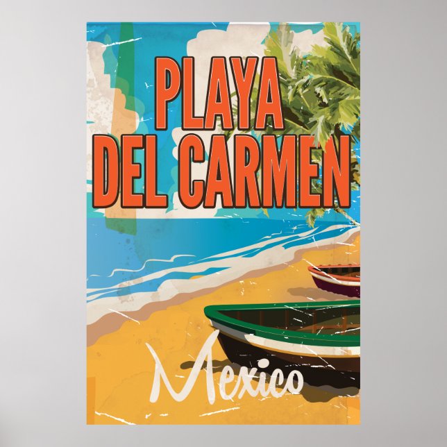 Impresión de poster de viajes de Playa del Carmen  (Frente)