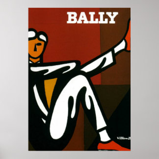 Impresión de Poster de Vintage Art Bally Shoes Vil