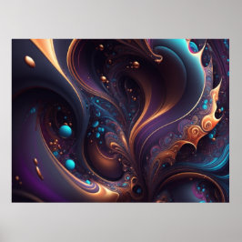 Impresión de Poster de zancos de oro morado