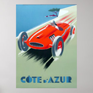 Impresión de poster en estilo Art Deco de la Costa