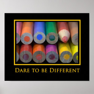 Impresión de Poster fotográfico "Sea diferente"