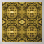 Impresión de Poster geométrico de oro de Art Deco<br><div class="desc">Aumenta la decoración de tu casa con esta moderna impresión geométrica de poster art déco dorado. El diseño es bonito,  con unos motivos geométricos intrincados,  en una lujosa combinación de colores dorados. Ideal para añadir un toque de elegancia a cualquier habitación.</div>
