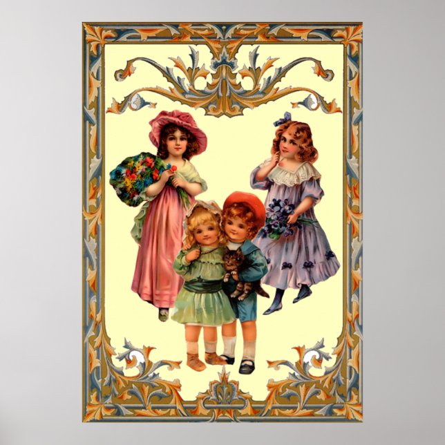 Impresión de Poster infantil victoriana de arte vi (Frente)
