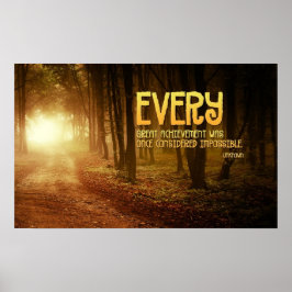 Impresión de Poster Inspirador de gran logro
