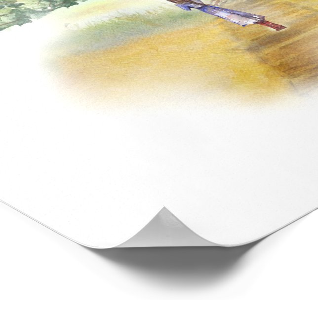 Impresión de Poster Inspirador "El viaje" (11x14) (Esquina)