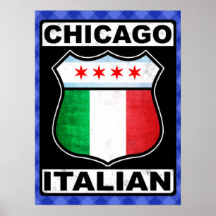 Impresión de Poster italiano estadounidense de Chi