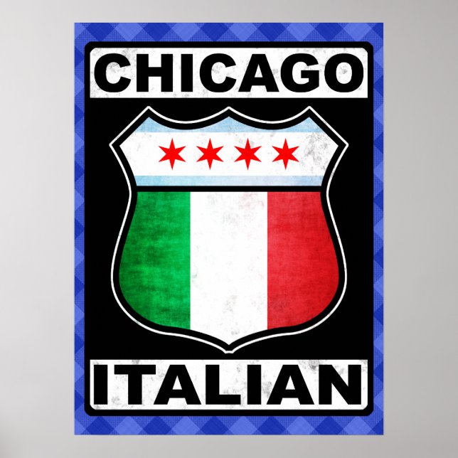 Impresión de Poster italiano estadounidense de Chi (Frente)