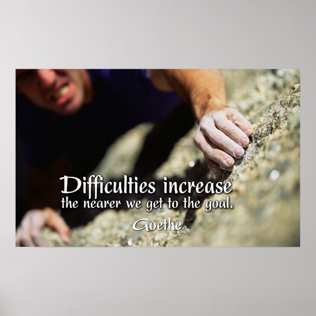 Impresión de Poster motivacional de objetivos (Frente)