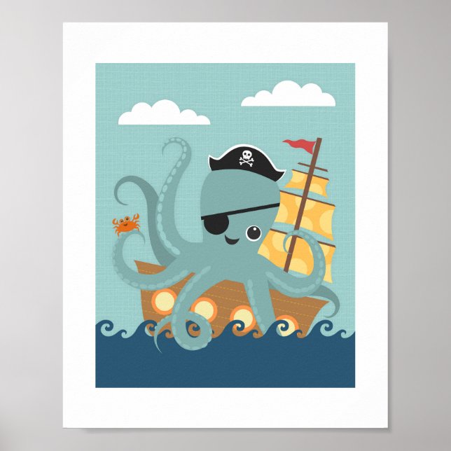Impresión de Poster Octopus (Frente)