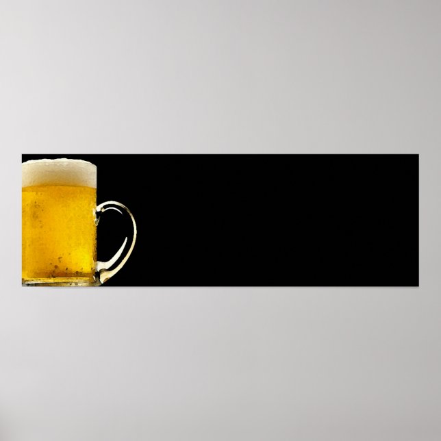 Impresión de Poster Panorámico de Cerveza Mug (Frente)