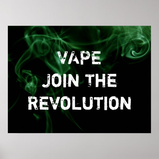 Impresión de Poster premium de humo verde de Revol (Frente)