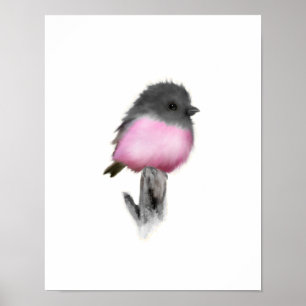 Impresión de Poster Robin Rosado