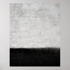 Impresión de Posters de arte abstracto en blanco y
