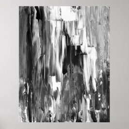 Impresión de Posters de arte abstracto en blanco y