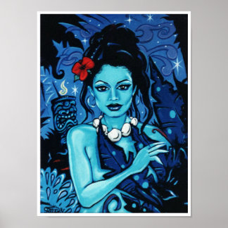 Impresión de posters de arte de 'Blue Tabu'
