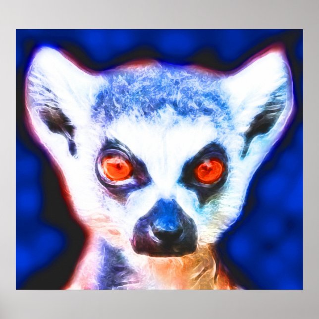 *Impresión de Posters de arte espiritual Lemur* (Frente)