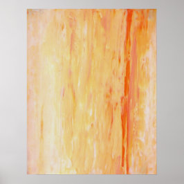 Impresión de Posters de arte "Relax" rosa y Naranj