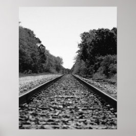 Impresión de Posters de Black & White Railroad Tra