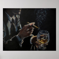 Impresión de posters de cigarrillos y Cognac
